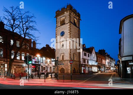 St Albans Uhrturm, Hertfordshire, Vereinigtes Königreich, Stockfoto