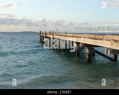 Holzsteg Stockfoto