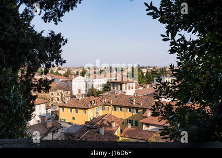 Blick vom Schloss Udine in die Stadt Udine in Italien Stockfoto