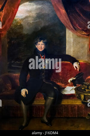 Georg IV. Porträt von König George IV von Sir Thomas Lawrence, Öl auf Leinwand, 1822 Stockfoto