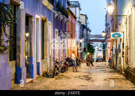 Pelourinho Viertel in der historischen Altstadt von Salvador, Bahia, Brasilien Stockfoto