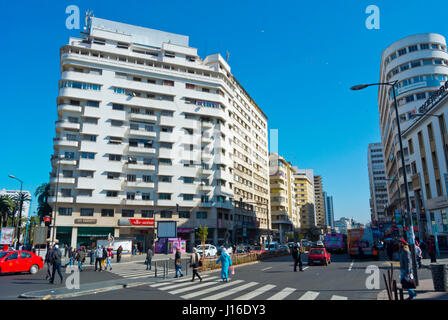 Avenue des FAR, Casablanca, Marokko, Afrika Stockfoto