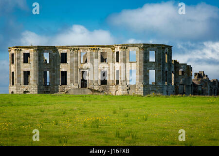 Ruinen der Abfahrt Herrschaft Mansion Ruinen, Castlerock, County Londonderry, Nordirland, Vereinigtes Königreich Stockfoto