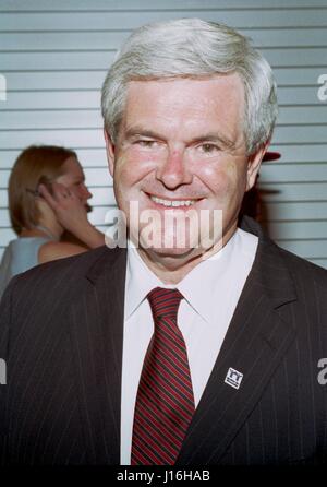 Ehemaliger Sprecher des Repräsentantenhauses Newt Gingrich auf der Republican National Convention in Philadelphia. August 2000 © mpi09 / MediaPunch Stockfoto