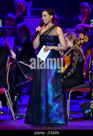 Margherita Taylor auf der Bühne Classic FM Live in der Royal Albert Hall in London. Das Konzert wird von Großbritanniens beliebtesten Klassik-Station, klassische zegit PRESS ASSOCIATION Foto gehostet. Bild Datum: Dienstag, 18. April 2017. Bildnachweis sollte lauten: Matt Crossick/PA Wire Stockfoto