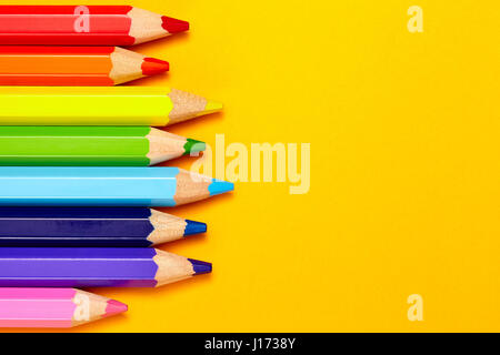 bunten Bleistift auf Hintergrund Stockfoto