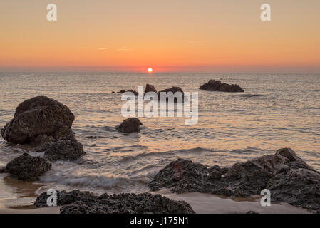 Der Strand eine in Noja, Kantabrien Stockfoto