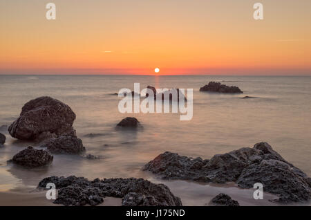 Der Strand eine in Noja, Kantabrien Stockfoto