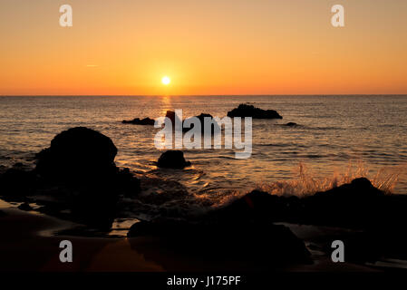 Der Strand eine in Noja, Kantabrien Stockfoto