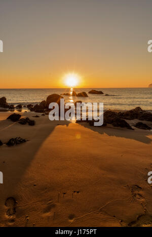 Der Strand eine in Noja, Kantabrien Stockfoto