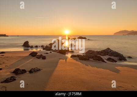 Der Strand eine in Noja, Kantabrien Stockfoto