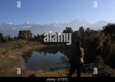 Die Spiegelung See - Deoriatal Stockfoto