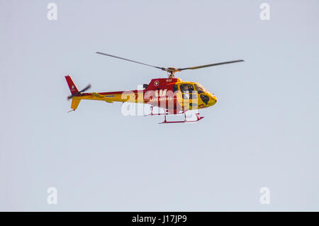 Adelaide South Australia 25. Januar 2009 The Westpac Rescue helicopter auf Patrouille in South Australia Stockfoto