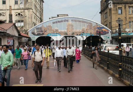 Chattrapati Shivaji oder Victoria Terminus, Mumbai, Indien. Stockfoto