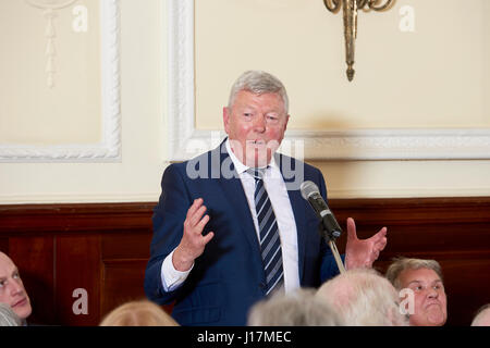 Alan Johnson, Labour MP, Hull Oldie literarische Mittagessen 11-04-17, Stockfoto