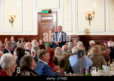 Alan Johnson, Labour MP, Hull Oldie literarische Mittagessen 11-04-17, Stockfoto