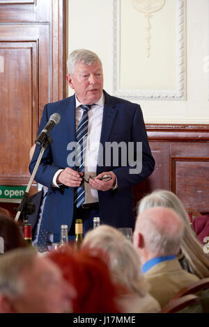 Alan Johnson, Labour MP, Hull Oldie literarische Mittagessen 11-04-17, Stockfoto