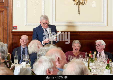 Alan Johnson, Labour MP, Hull Oldie literarische Mittagessen 11-04-17, Stockfoto