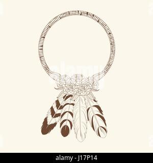 Freigeist Dekoration Federn Stock Vektor