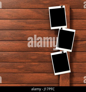 Drei leere Bilder Stockfoto