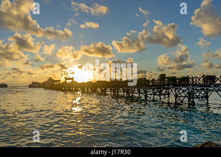 Natur-Ansicht mit Aquarellfarbe Wirkung Stockfoto