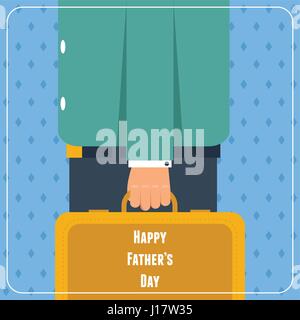Eine Vektor-Illustration der Väter Tag Grußkarte design Stock Vektor