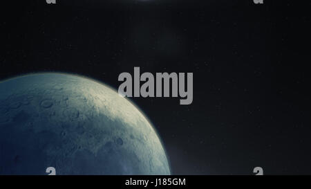 3D Illustration: Mond Stockfoto