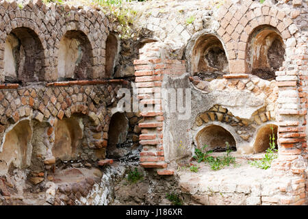 Antike römische Kolumbarium in Ostia Antica - Rom, Italien Stockfoto