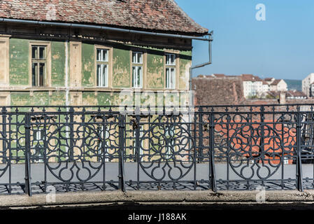 Die Lügenbrücke in Sibiu, Rumänien Stockfoto