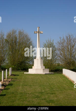 Noreuil großen Soldatenfriedhof, Frankreich Stockfoto