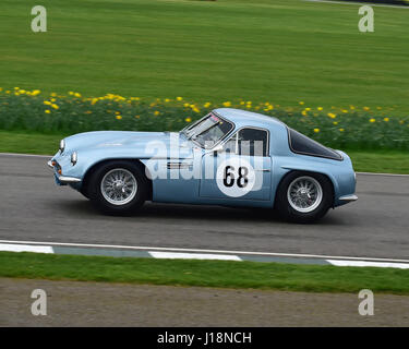 Mike Whitaker, Mike Jordan, TVR Griffith 400, Gewinner, Graham Hill Trophy, GT-Fahrzeuge, Goodwood 75. Mitgliederversammlung, Goodwood, West Sussex, März 2017 Stockfoto