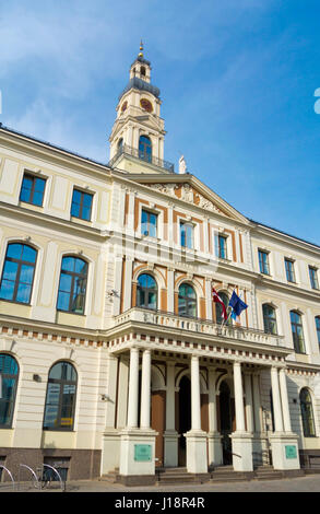 Rigas Dom, Rathaus, Ratslaukums, Vecriga, alte Stadt, Riga, Lettland, Europa Stockfoto