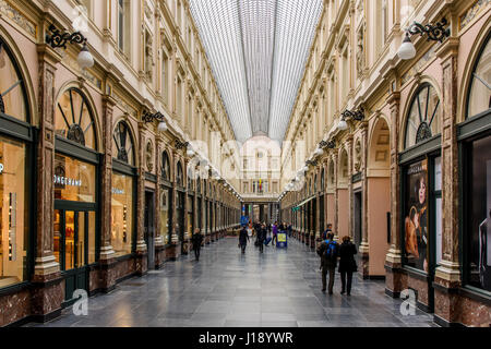 Galeries St-Hubert, Brüssel, Belgien Stockfoto