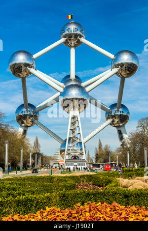 Atomium Gebäude ursprünglich gebaut für die Expo 58 in Brüssel, Belgien Stockfoto