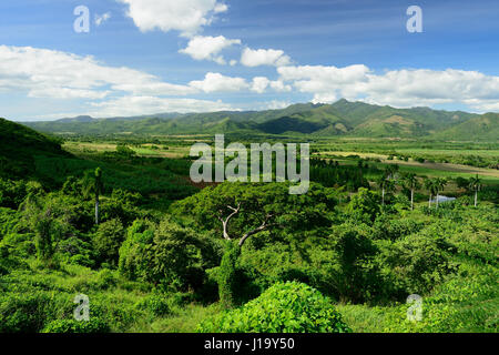 Blick auf das Valle de Los Ingenios Tal auf die Zuckerplantage Stockfoto
