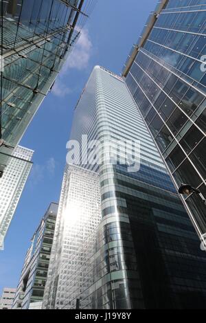 Bürogebäude in Canary Wharf London E14 Stockfoto