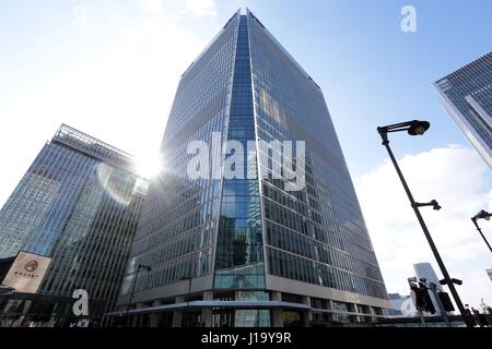 Bürogebäude in Canary Wharf East London E14 Großbritannien Stockfoto