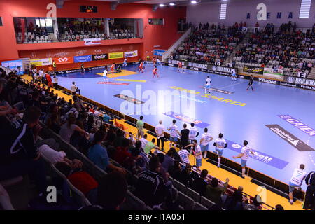 Tatran Stresovice vs. Technologie Mlada Boleslav Stockfoto