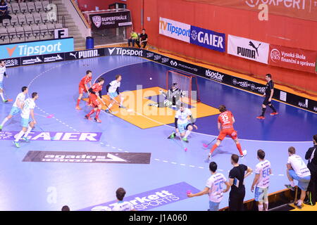 Tatran Stresovice vs. Technologie Mlada Boleslav Stockfoto