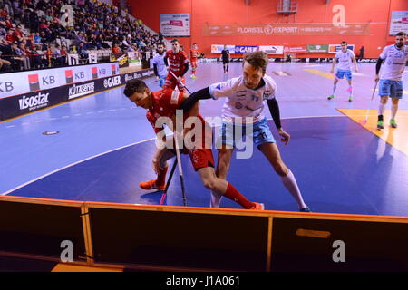 Tatran Stresovice vs. Technologie Mlada Boleslav Stockfoto