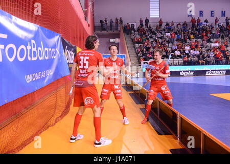 Tatran Stresovice vs. Technologie Mlada Boleslav Stockfoto
