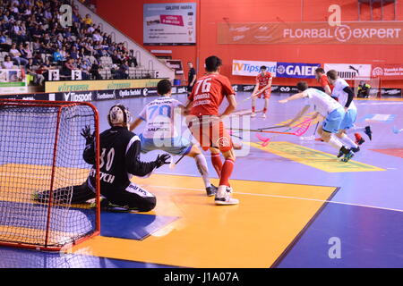 Tatran Stresovice vs. Technologie Mlada Boleslav Stockfoto