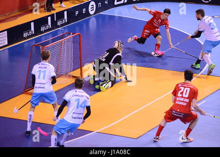 Tatran Stresovice vs. Technologie Mlada Boleslav Stockfoto