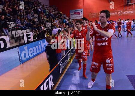 Tatran Stresovice vs. Technologie Mlada Boleslav Stockfoto