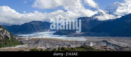 Hugh Gletscher Glaciar Exploradores genannt ist Teil des Nationalparks Laguna San Rafael Stockfoto