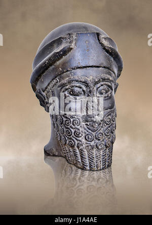 Statue von Puzur-Ishtar Shakkanakku (militärische Gouverneur oder Prinz ca. 2050 v. Chr.)) von Mari von Akkad Könige ernannt. Pergamon-Museum, Berlin Stockfoto