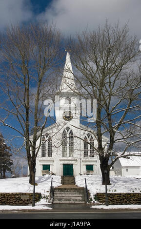 Erste Pfarrkirche - Brewster, Massachusetts auf Cape Cod Stockfoto