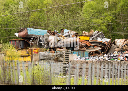 Schrott-Metall-Yard Stockfoto