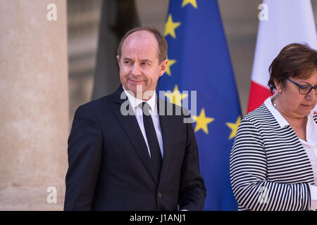 Paris, Frankreich. 19. April 2017. Ministerrat am Palais de Elysee am 19 April 207 - 19.04.2017 - Frankreich/Paris - französische Ministerrat am Palais de Elysee am 19 April 207 - Julien Mattia/Le Pictorium Credit: Le Pictorium/Alamy Live News Stockfoto