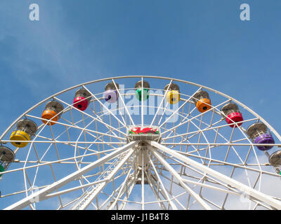 Barry Insel Big wheel auch bekannt als Barry Eye, dem Riesenrad am Barry Island Pleasure Beach, South Wales. Stockfoto